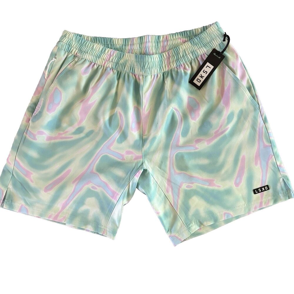 LSKD Performance Shorts 7” Miami Special Drop Medium Men’s Gym Athleisure NEW